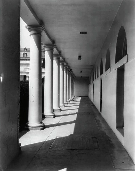 White House portico, 1921. Creator: Frances Benjamin Johnston