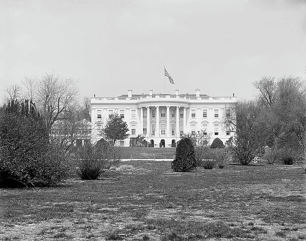 The White House, south front, Washington, D.C. 1902. Creator: Unknown