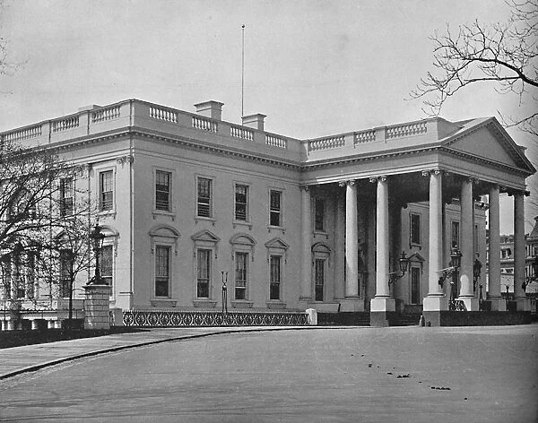 The White House, Washington D. C. c1897. Creator: Unknown