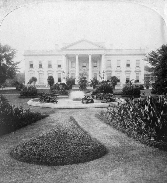 The White House, Washington, DC. USA, late 19th century. Artist: Underwood & Underwood