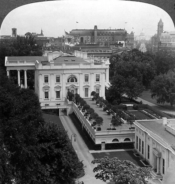 The White House, Washington DC, USA. Artist: Underwood & Underwood