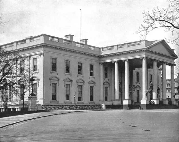 Framed Print : The White House, Washington DC, USA, c1900. Creator: Unknown Framed Print : The White House, Washington DC, USA, c1900. Creator: Unknown