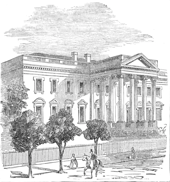 Framed Print : The White House, Washington, where the wounded President lies, 1881. Creator: Unknown Framed Print : The White House, Washington, where the wounded President lies, 1881. Creator: Unknown