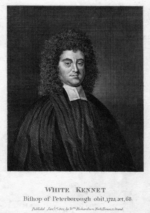 Framed Print : White Kennet (1660-1728), historian and Bishop of Peterborough, 1803 Framed Print : White Kennet (1660-1728), historian and Bishop of Peterborough, 1803