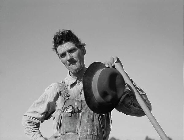 White laborer of the Mississippi Delta, Issaquena County, Mississippi, 1937. Creator: Dorothea Lange
