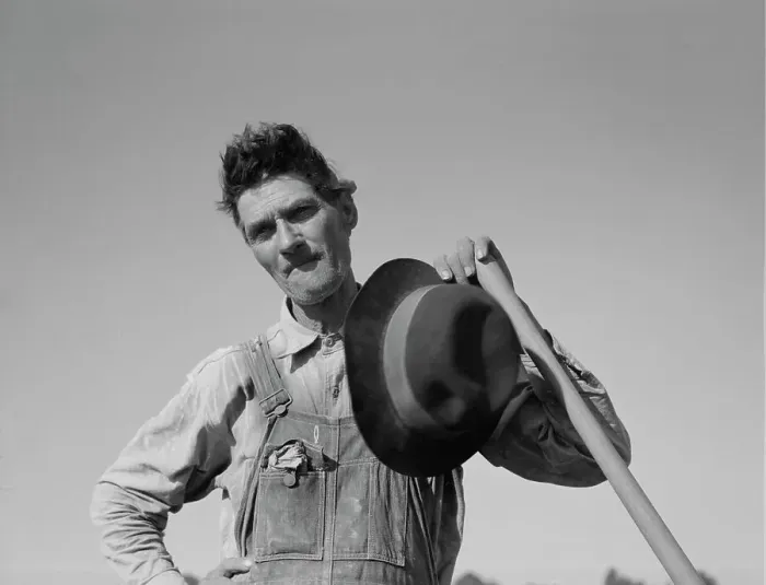 Framed Print : White laborer of the Mississippi Delta, Issaquena County, Mississippi, 1937. Creator: Dorothea Lange Framed Print : White laborer of the Mississippi Delta, Issaquena County, Mississippi, 1937. Creator: Dorothea Lange