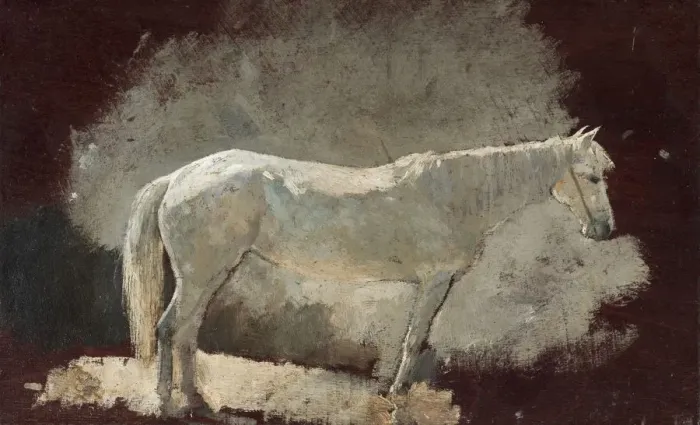 Framed Print : White Mare, c. 1868. Creator: Winslow Homer (American, 1836-1910) Framed Print : White Mare, c. 1868. Creator: Winslow Homer (American, 1836-1910)