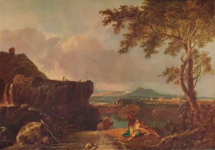 Framed Print : The White Monk II, c1775, (1938). Artist: Richard Wilson Framed Print : The White Monk II, c1775, (1938). Artist: Richard Wilson