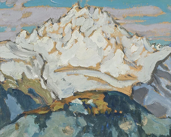 The White Mountain Top. Study from Switzerland. Creator: Anna Katarina Boberg