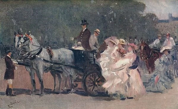 White and Pink Tulle. - In The Park, c1900. Artist: Albert Ludovici