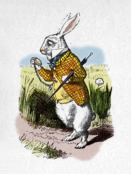 The White Rabbit with a watch, 1889. Artist: John Tenniel