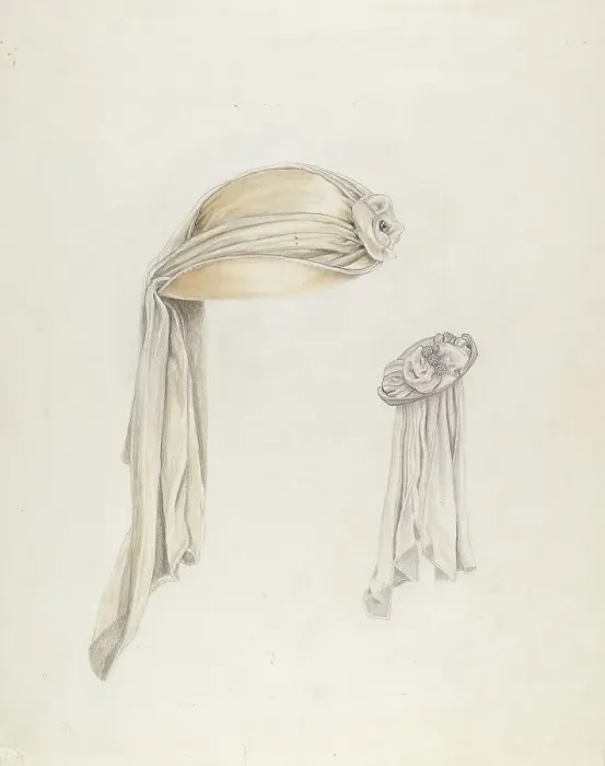 Framed Print : White Satin Hat, c. 1937. Creator: Lucien Verbeke Framed Print : White Satin Hat, c. 1937. Creator: Lucien Verbeke