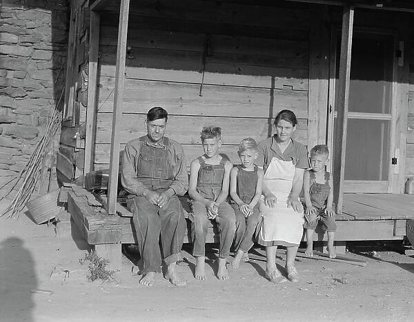 White sharecropper family, formerly mill workers, Hartwell, Georgia, 1937. Creator: Dorothea Lange