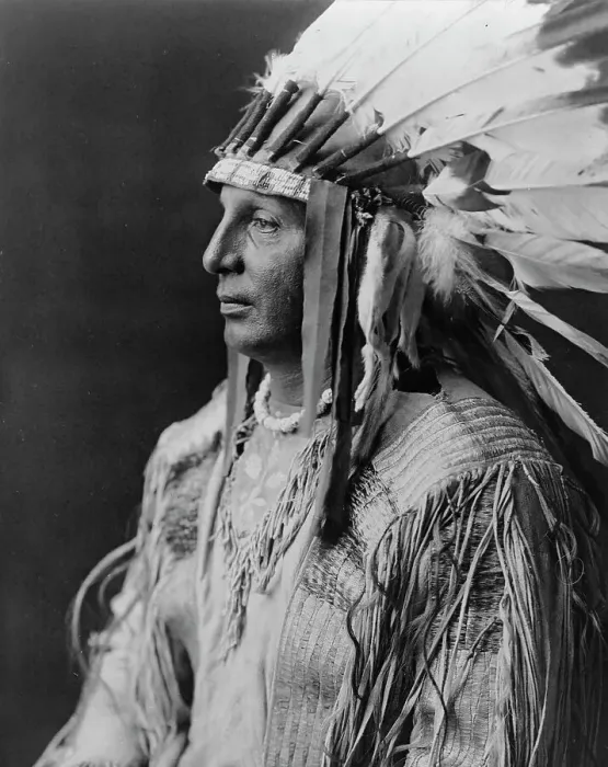 Framed Print : White Shield-Arikara, c1908. Creator: Edward Sheriff Curtis Framed Print : White Shield-Arikara, c1908. Creator: Edward Sheriff Curtis