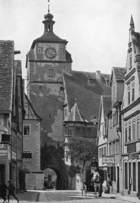 Framed Print : The White Tower, Rothenburg ob der Tauber, Bavaria, 1908-1909. Artist: George E Brown Framed Print : The White Tower, Rothenburg ob der Tauber, Bavaria, 1908-1909. Artist: George E Brown
