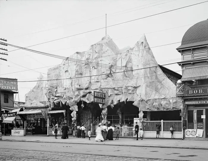 Framed Print : White World, Coney Island, N.Y. between 1900 and 1905. Creator: Unknown