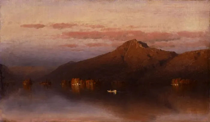 Framed Print : Whiteface Mountain from Lake Placid, 1866. Creator: Sanford Robinson Gifford Framed Print : Whiteface Mountain from Lake Placid, 1866. Creator: Sanford Robinson Gifford