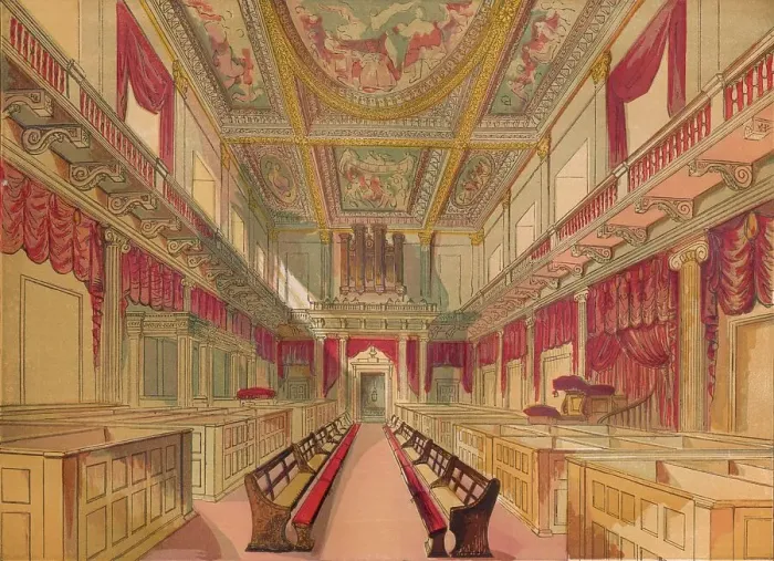 Framed Print : Whitehall Chapel, c1845, (1864) Framed Print : Whitehall Chapel, c1845, (1864)