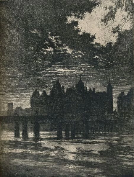 Whitehall Court, 1903. (1906-7). Artist: Joseph Pennell