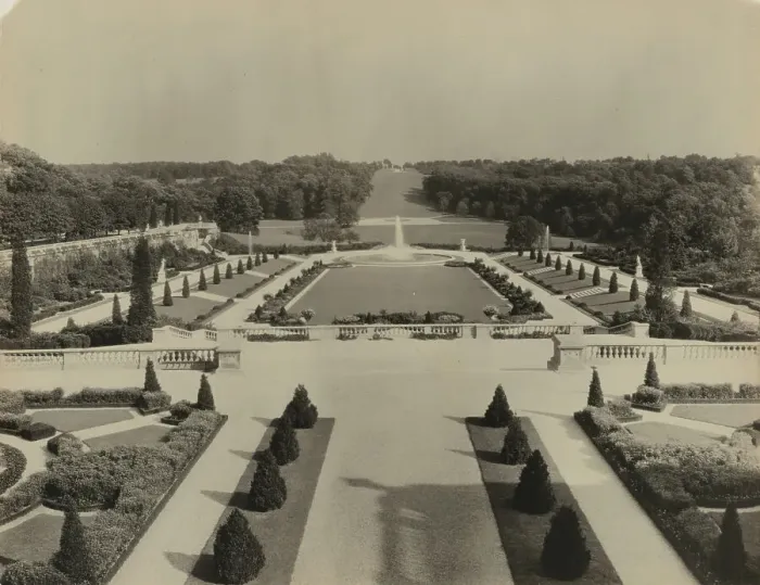 Framed Print : Whitemarsh Hall, Philadelphia vicinity, Pa. c1922. Creator: Frances Benjamin Johnston Framed Print : Whitemarsh Hall, Philadelphia vicinity, Pa. c1922. Creator: Frances Benjamin Johnston