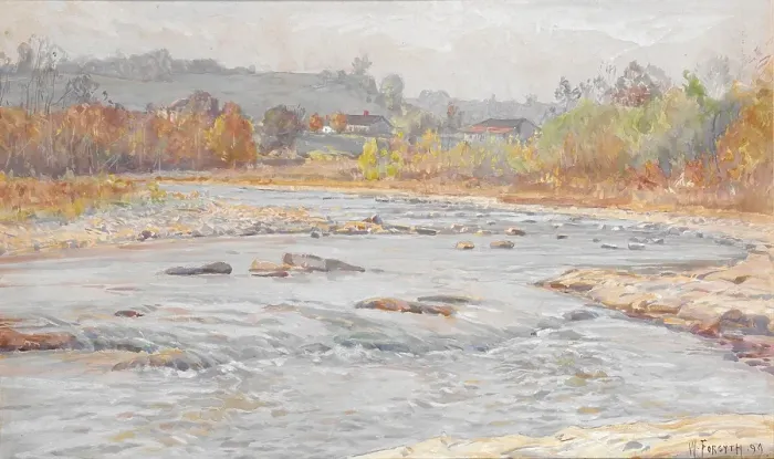 Framed Print : Whitewater Rapids, 1899. Creator: William Forsyth Framed Print : Whitewater Rapids, 1899. Creator: William Forsyth