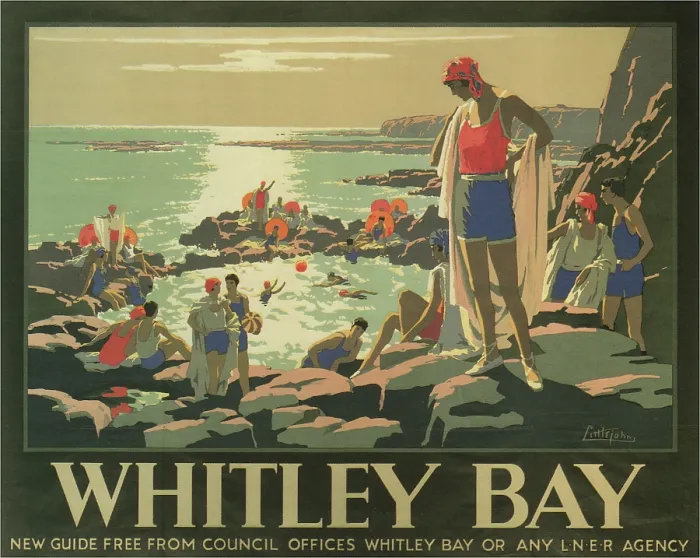 Framed Print : Whitley Bay, 1929. Creator: John Littlejohns Framed Print : Whitley Bay, 1929. Creator: John Littlejohns