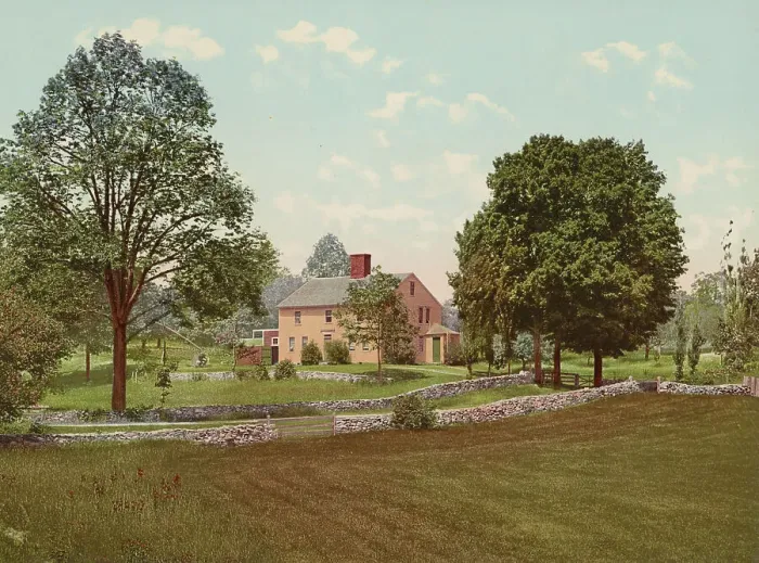 Framed Print : Whittier's birthplace, Haverhill, c1900. Creator: Unknown Framed Print : Whittier's birthplace, Haverhill, c1900. Creator: Unknown