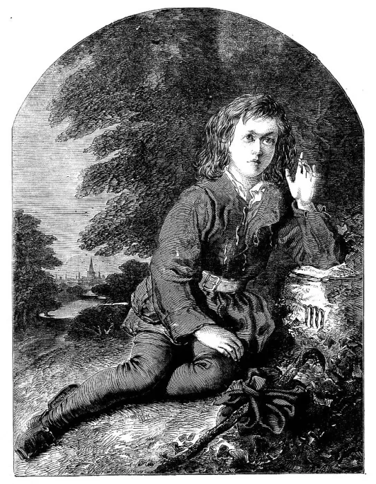 Framed Print : Whittington Resting on Highgate-Hill - from a painting by F. Newnham, 1858. Creator: Unknown Framed Print : Whittington Resting on Highgate-Hill - from a painting by F. Newnham, 1858. Creator: Unknown
