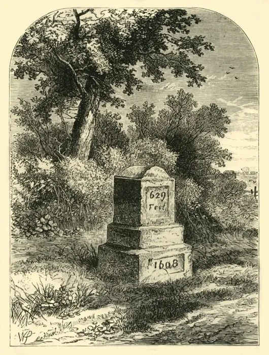Framed Print : Whittingtons Stone in 1820, (c1876). Creator: Unknown Framed Print : Whittingtons Stone in 1820, (c1876). Creator: Unknown
