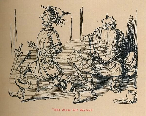 Who dares kill Marius?, 1852. Artist: John Leech