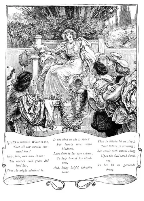 Framed Print : Who is Silvia?, 1895 Framed Print : Who is Silvia?, 1895