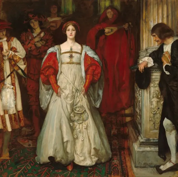 Framed Print : Who Is Sylvia? What Is She, That All the Swains Commend Her?, 1896-1899; reworked 1900 Framed Print : Who Is Sylvia? What Is She, That All the Swains Commend Her?, 1896-1899; reworked 1900