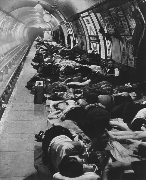 Those who went to shelters began a new kind of night-life, 11th November, 1940, 1942