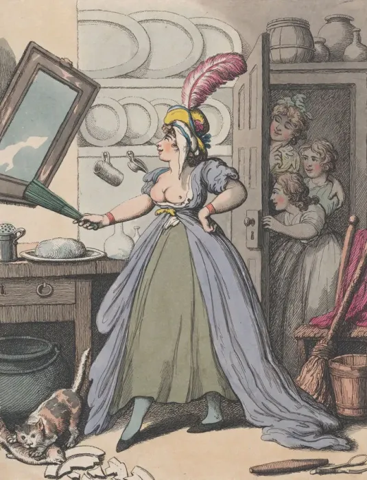 Framed Print : Whos Mistress Now?, June 25, 1802. June 25, 1802. Creator: Thomas Rowlandson Framed Print : Whos Mistress Now?, June 25, 1802. June 25, 1802. Creator: Thomas Rowlandson
