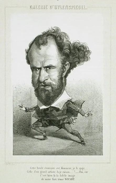 Framed Print : Wicart, 1856. Creator: Félicien Rops Framed Print : Wicart, 1856. Creator: Félicien Rops