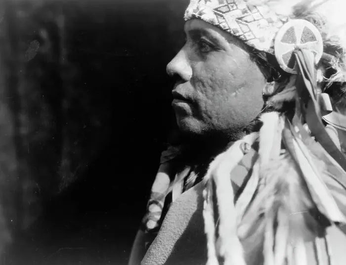Framed Print : A Wichita, c1927. Creator: Edward Sheriff Curtis Framed Print : A Wichita, c1927. Creator: Edward Sheriff Curtis