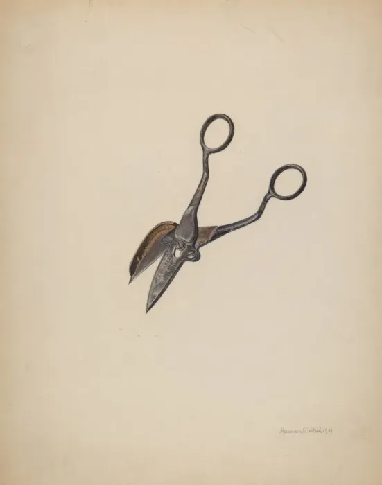Framed Print : Wick Trimmer, 1941. Creator: Herman O. Stroh Framed Print : Wick Trimmer, 1941. Creator: Herman O. Stroh