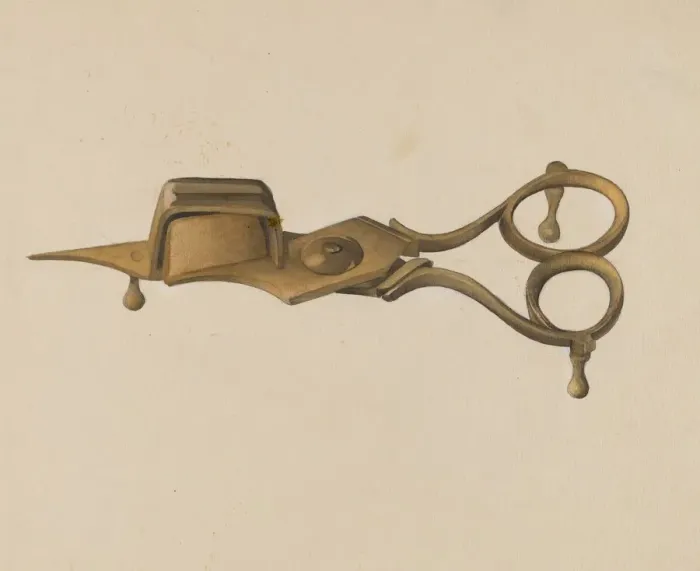 Framed Print : Wick Trimmer, c. 1936. Creator: Samuel O. Klein Framed Print : Wick Trimmer, c. 1936. Creator: Samuel O. Klein
