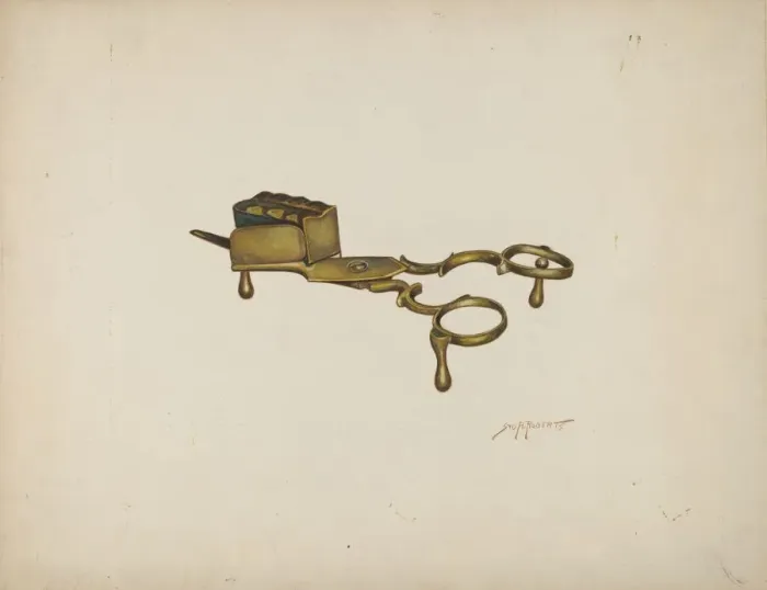 Framed Print : Wick Trimmer, c. 1941. Creator: Sydney Roberts Framed Print : Wick Trimmer, c. 1941. Creator: Sydney Roberts