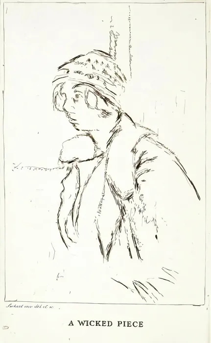 Framed Print : A Wicked Piece, c1922. Creator: Walter Richard Sickert Framed Print : A Wicked Piece, c1922. Creator: Walter Richard Sickert