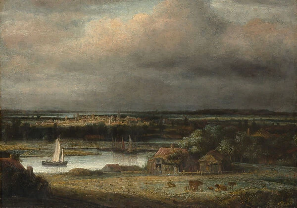 Wide River Landscape, ca. 1648-49. Creator: Philip Koninck
