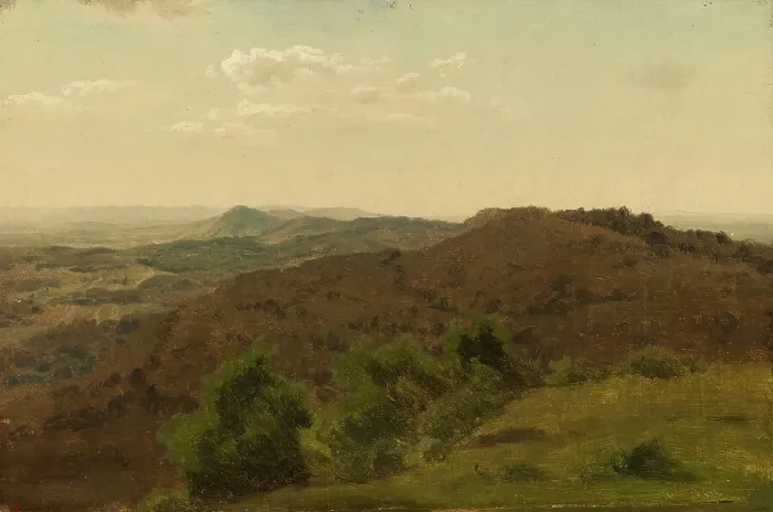 Framed Print : Wide view of the mountains, exercise, 1855. Creator: Werner Holmberg Framed Print : Wide view of the mountains, exercise, 1855. Creator: Werner Holmberg