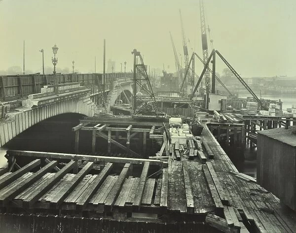 Widening of Putney Bridge, London, 1931