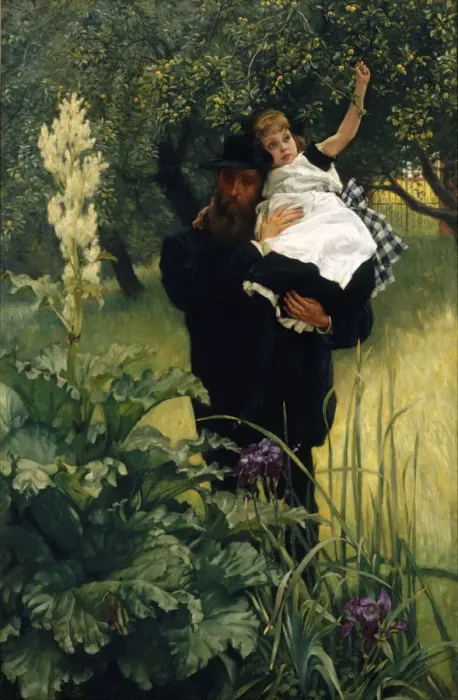 Framed Print : The Widower, 1876. Artist: Tissot, James Jacques Joseph (1836-1902)