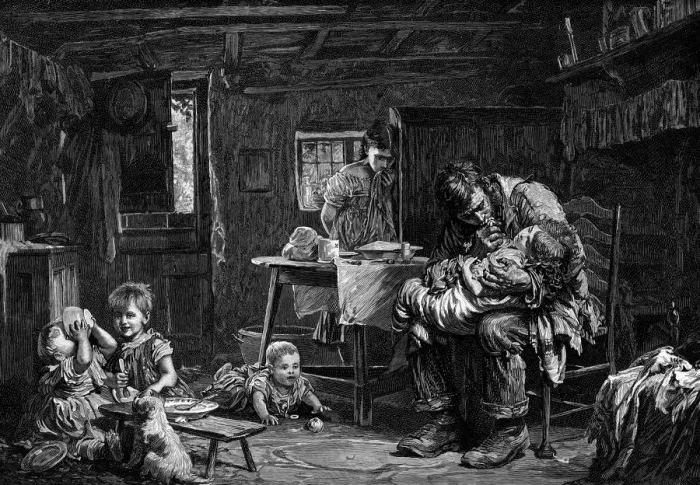 Framed Print : The Widower, 1882 Framed Print : The Widower, 1882