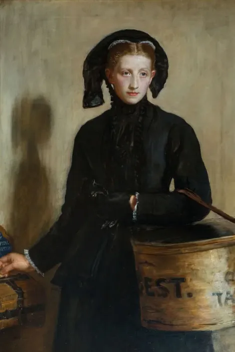 Framed Print : A Widows Mite, 1870. Creator: John Everett Millais Framed Print : A Widows Mite, 1870. Creator: John Everett Millais