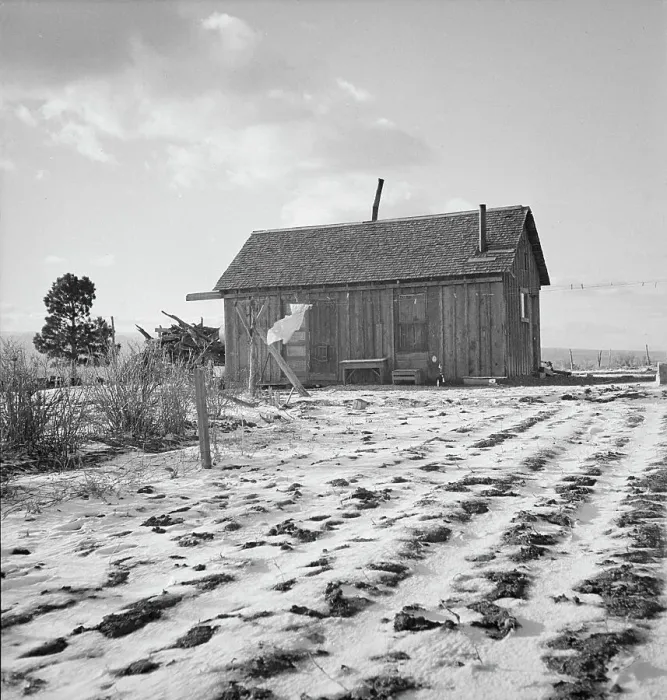 Framed Print : Widtsoe farm home, Resettlement Administration purchase, Utah, 1936. Creator: Dorothea Lange Framed Print : Widtsoe farm home, Resettlement Administration purchase, Utah, 1936. Creator: Dorothea Lange