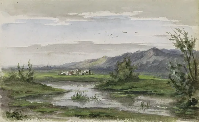 Framed Print : Wielersche Meer in Gelderland, 1874-1875. Creator: Willem Cornelis Rip Framed Print : Wielersche Meer in Gelderland, 1874-1875. Creator: Willem Cornelis Rip