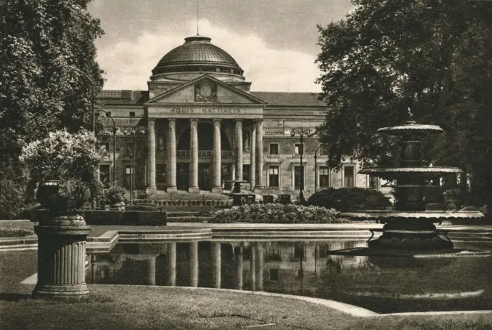 Framed Print : Wiesbaden - Kurhaus, 1931. Artist: Kurt Hielscher Framed Print : Wiesbaden - Kurhaus, 1931. Artist: Kurt Hielscher