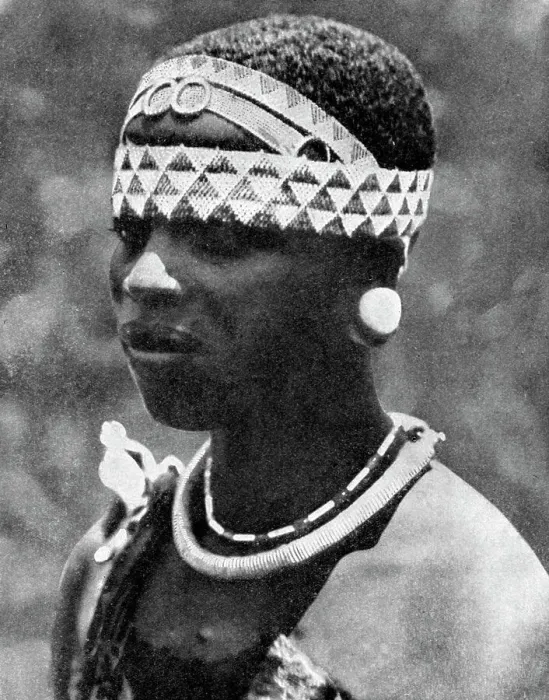 Framed Print : The wife of an Angoni chieftain, Mozambique, Africa, 1936. Artist: Wide World Photos Framed Print : The wife of an Angoni chieftain, Mozambique, Africa, 1936. Artist: Wide World Photos